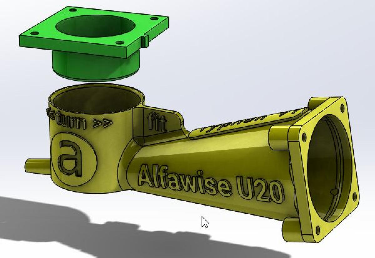 Duto de Ventilador Preciso Alfawise U20 V2
