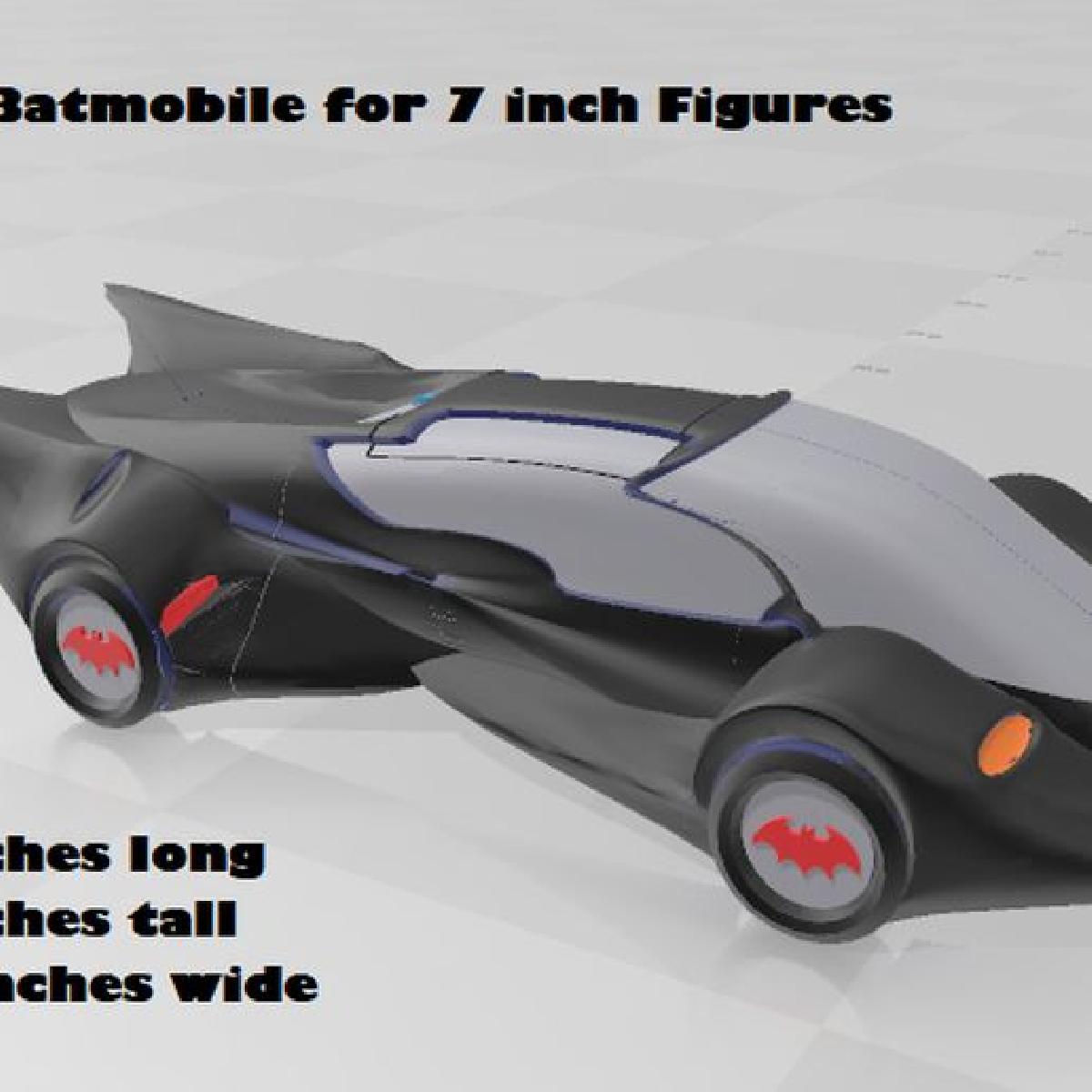 Batmovel personalizado para figuras de 7 polegadas.