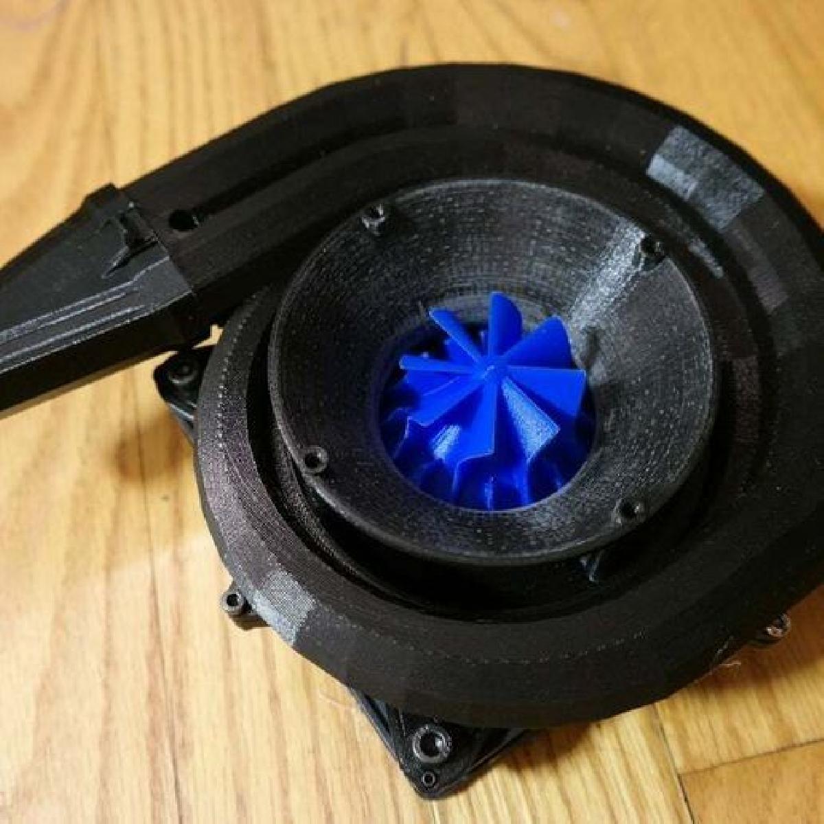 Conversao de Ventilador de Caso de 120mm para Compressor Centrifugo
