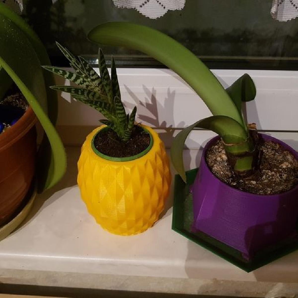 Pote interno para vaso de abacaxi