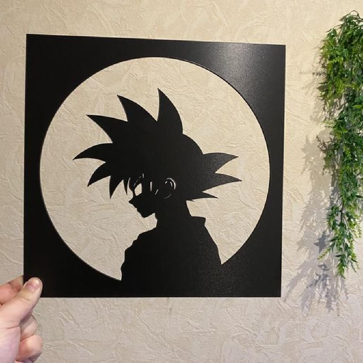 Goku Dragon Ball Z Silhueta 2D