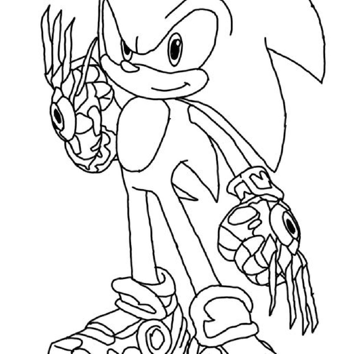 Paginas para Colorir do Sonic Prime