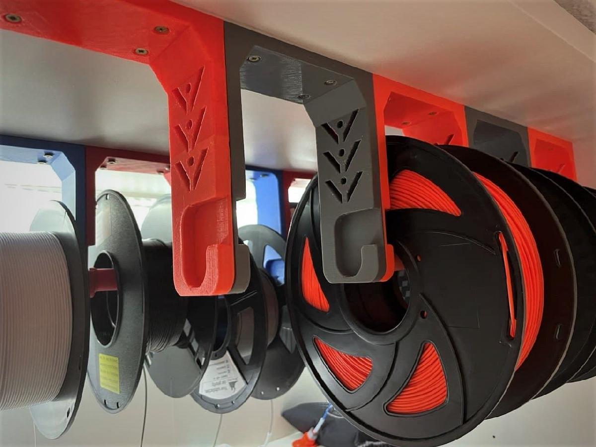 Suporte de bobina platsa (teto e chao)   Suporte para bobina de filamento (2 modelos)