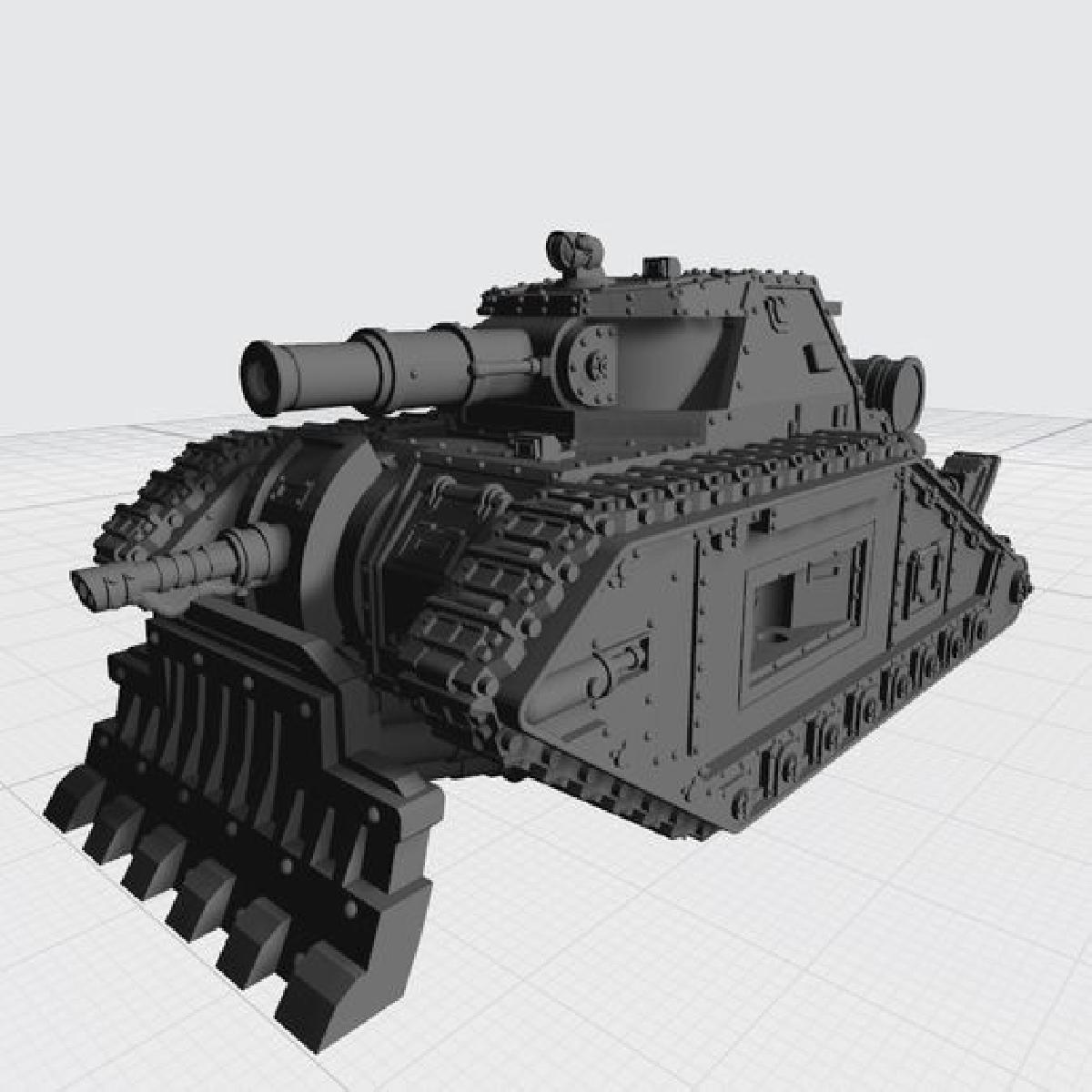 TANQUE PESADO AUXILIAR ESCALA 8MM ESCURO E SOMBRIO