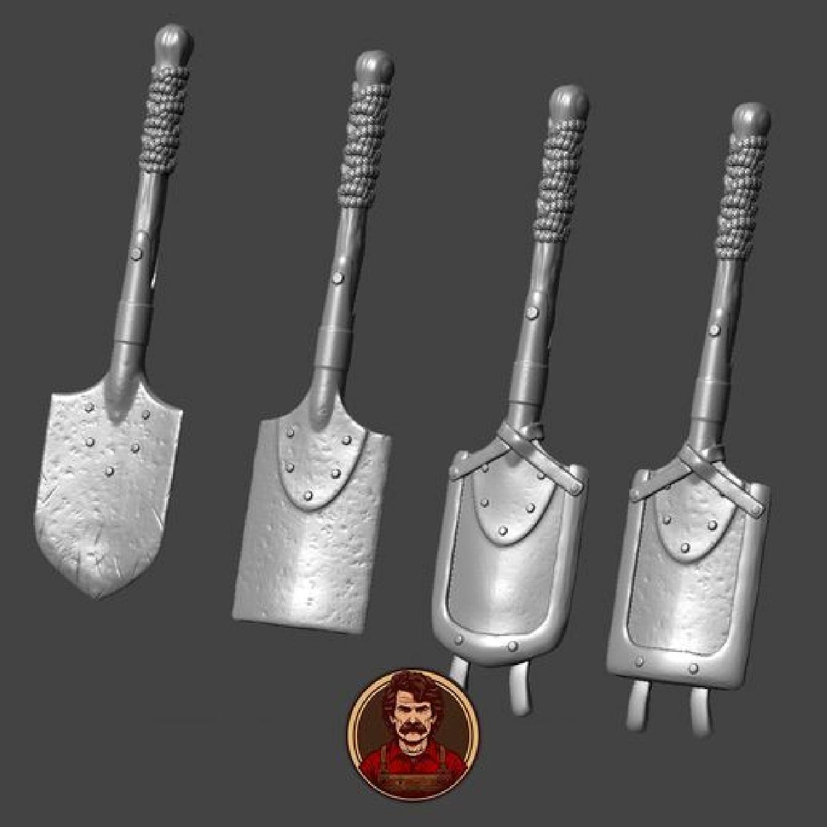 Pas de trincheira da Primeira Guerra Mundial com transporte, acessorios.