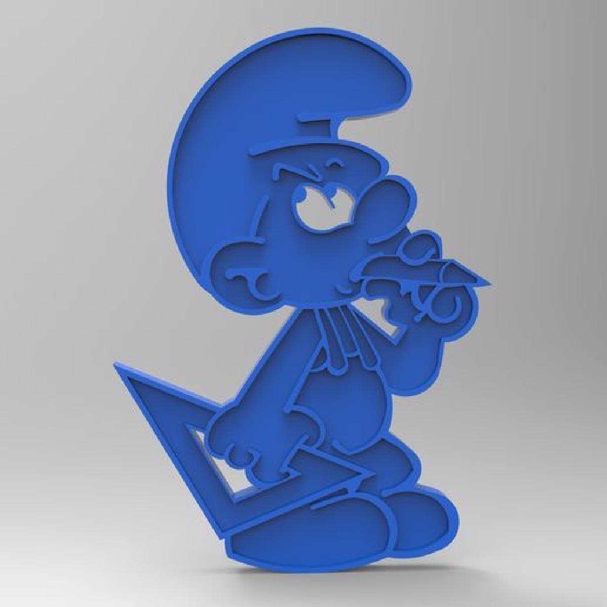 chaveiro figura de smurf faca voce mesmo smurf peyo