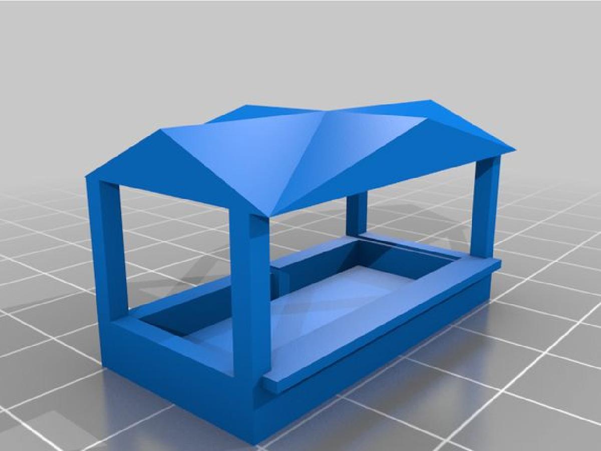 Balcao de Carnaval em Escala N