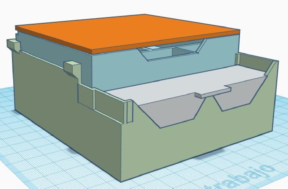 Caixa de ferramentas Ender 3 Pro (2 gavetas e tampas)