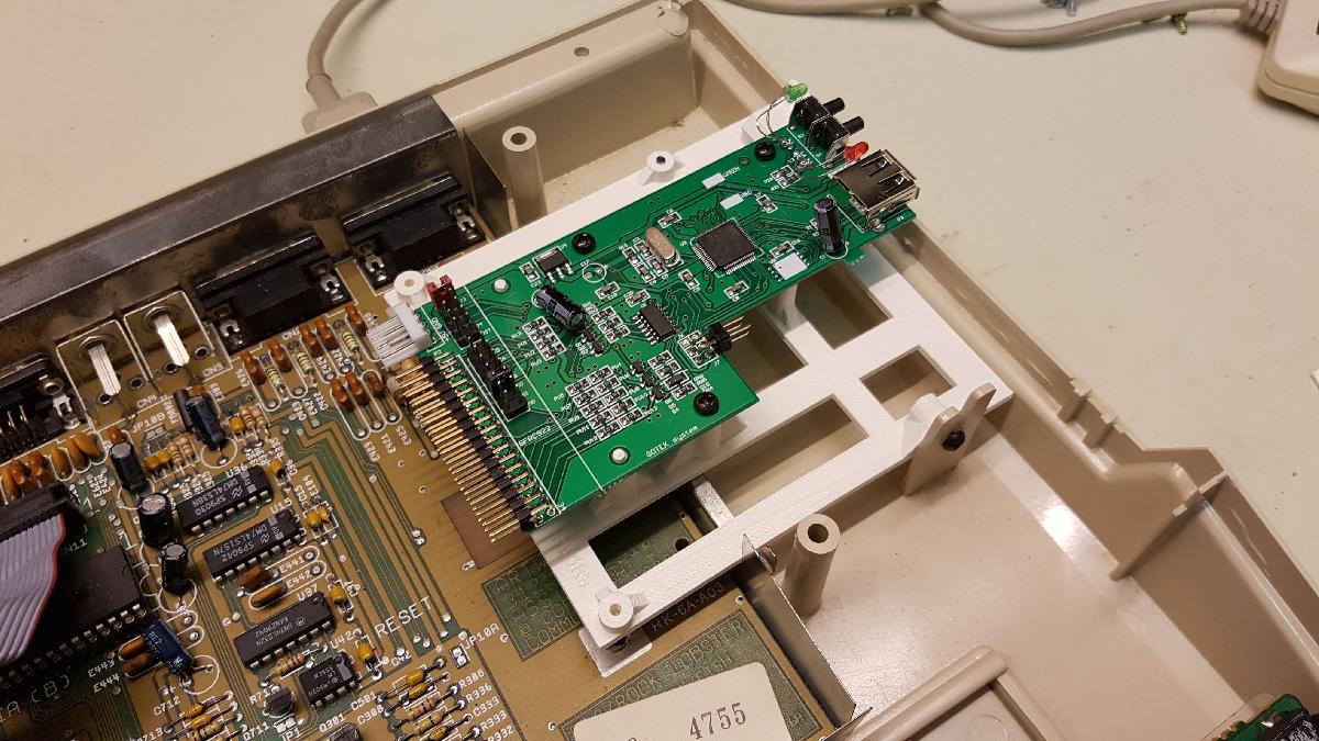 Suporte USB Gotek v2 para Amiga 500   FlashFloppy OLED