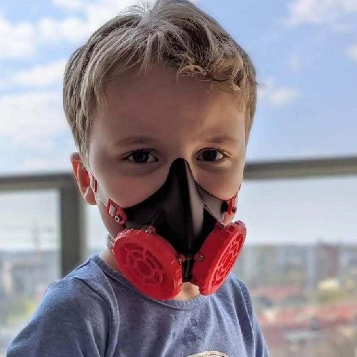 Mascara L N95 com filtros modulares (versao infantil)