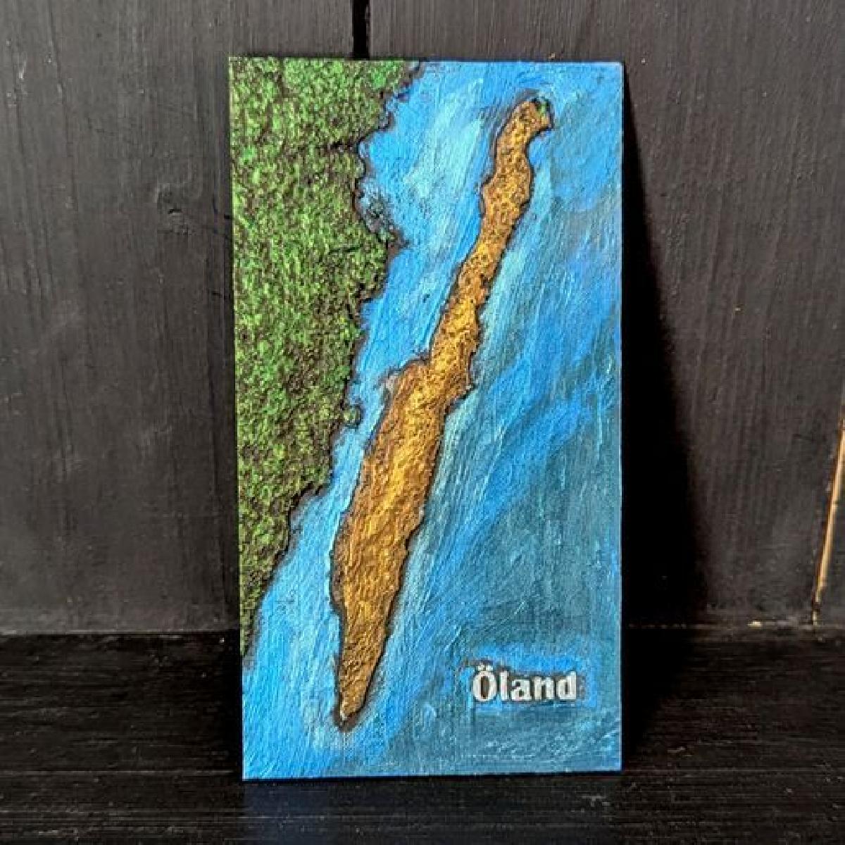 Relevo 3D de Öland, Suecia