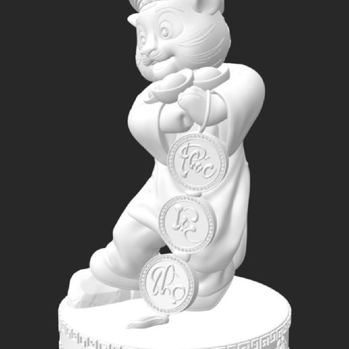 Filhote de tigre celebra o Tet