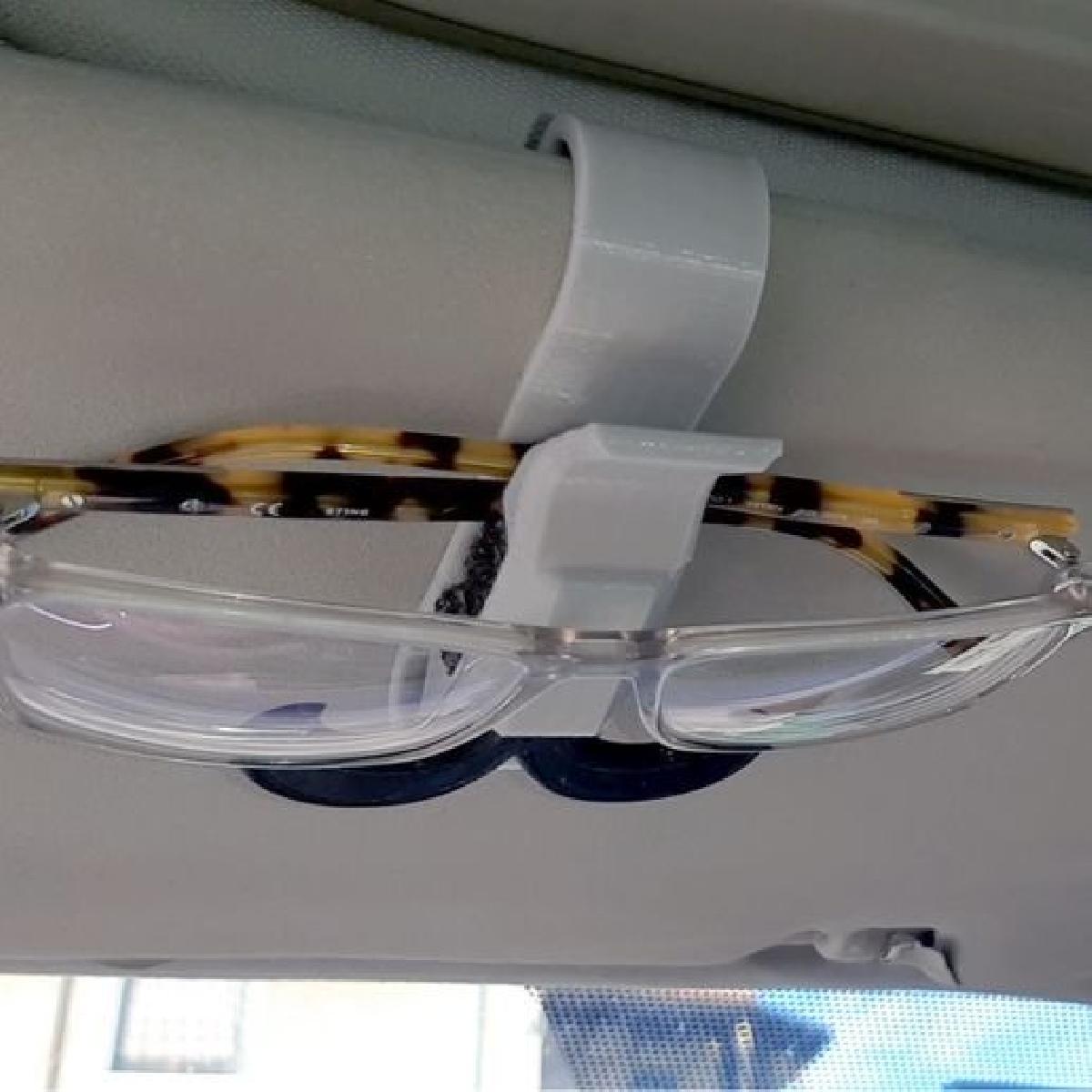 Suporte de oculos para viseira solar de carro