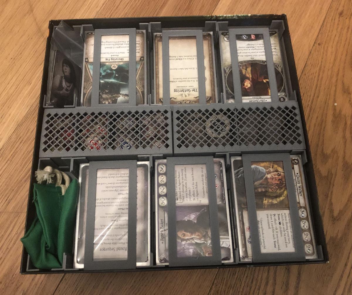 Insercoes de caixa do Jogo de Cartas de Horror em Arkham (LCG)