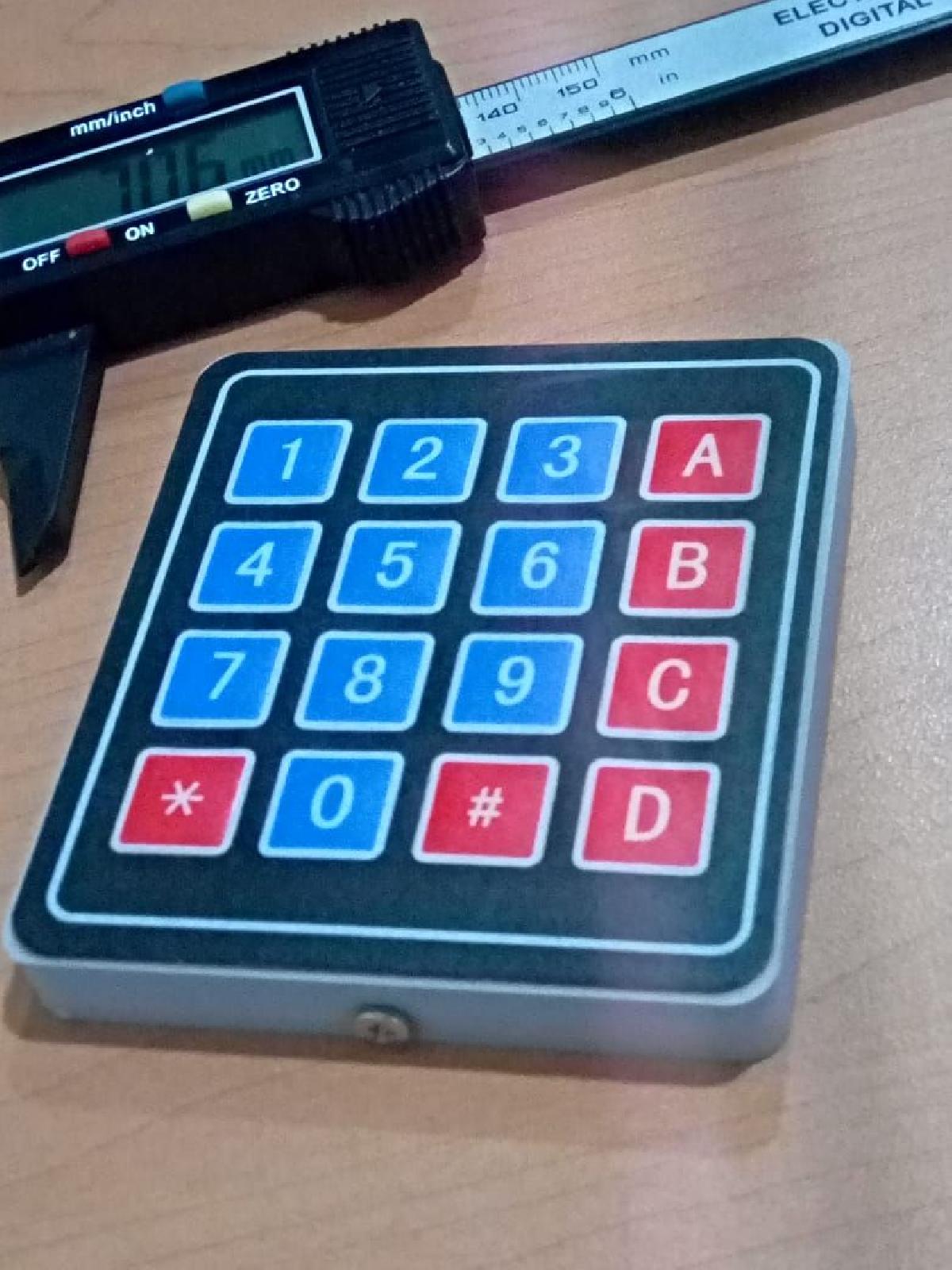 Caixa para Teclado 3x4 e 4x4 Arduino