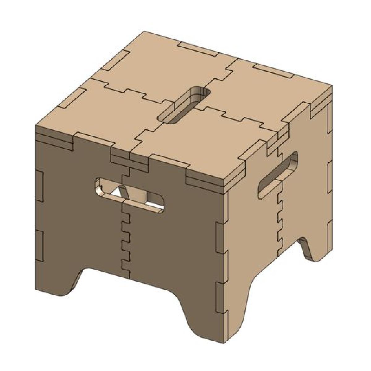 Banco Cortado a Laser/CNC de 12mm