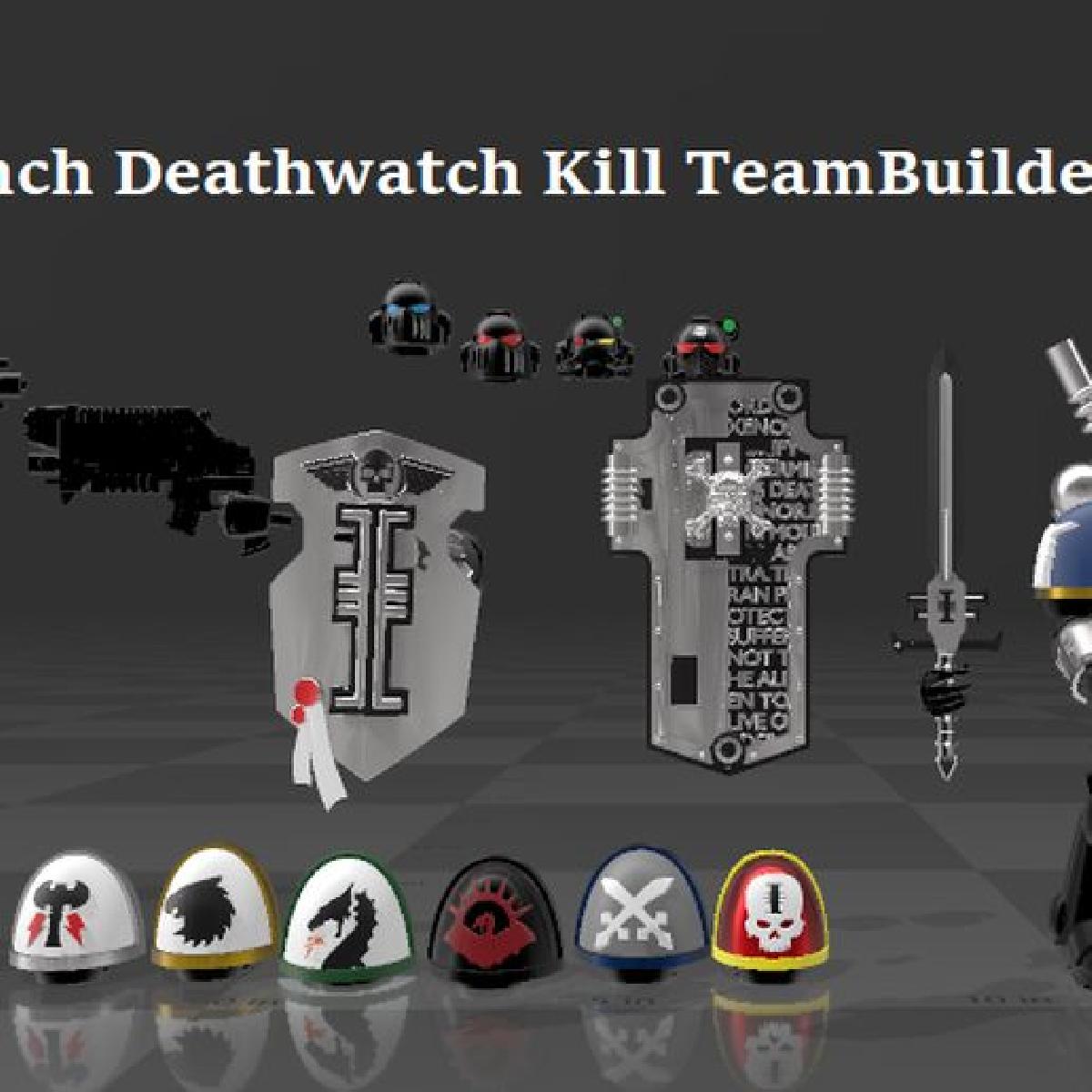 Construtor de Equipe de Morte Deathwatch de 7 polegadas Personalizado