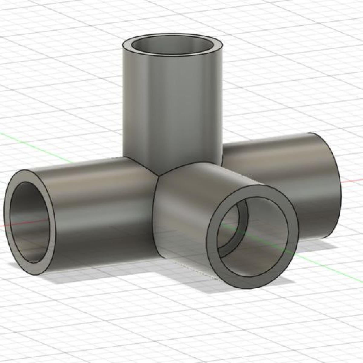 UNIAO QUADRUPLA PARA CANO DE PVC 1/2"