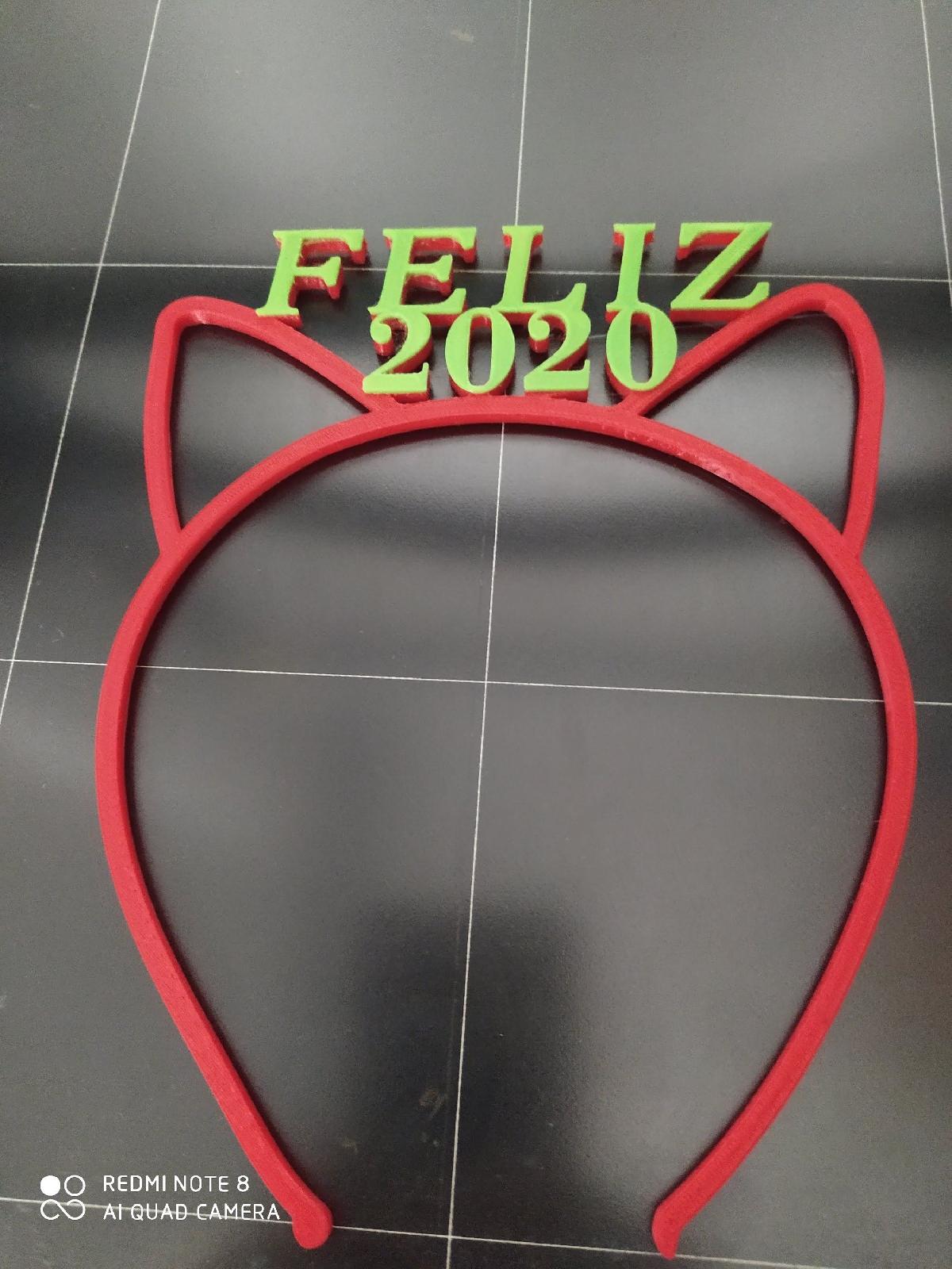 Coroa de Ano Novo Feliz 2020