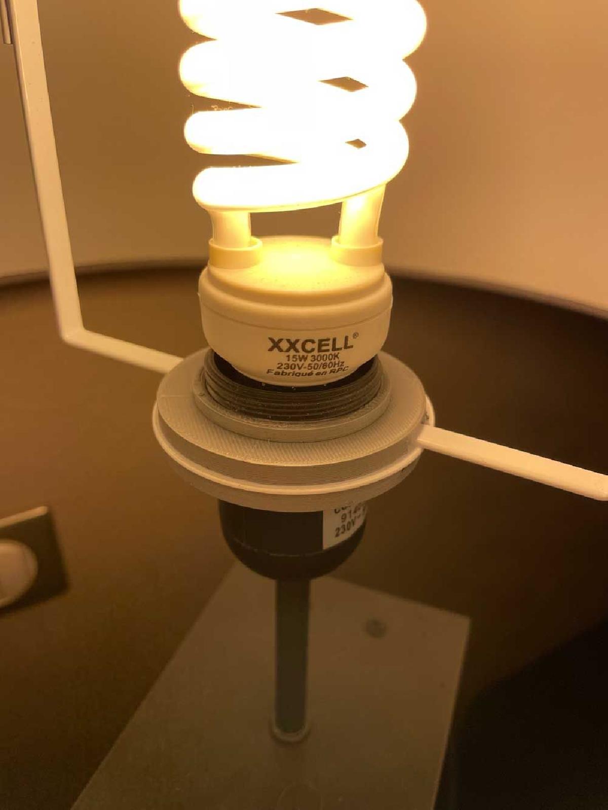 Anel (40 cm de diametro) Cupula de lampada