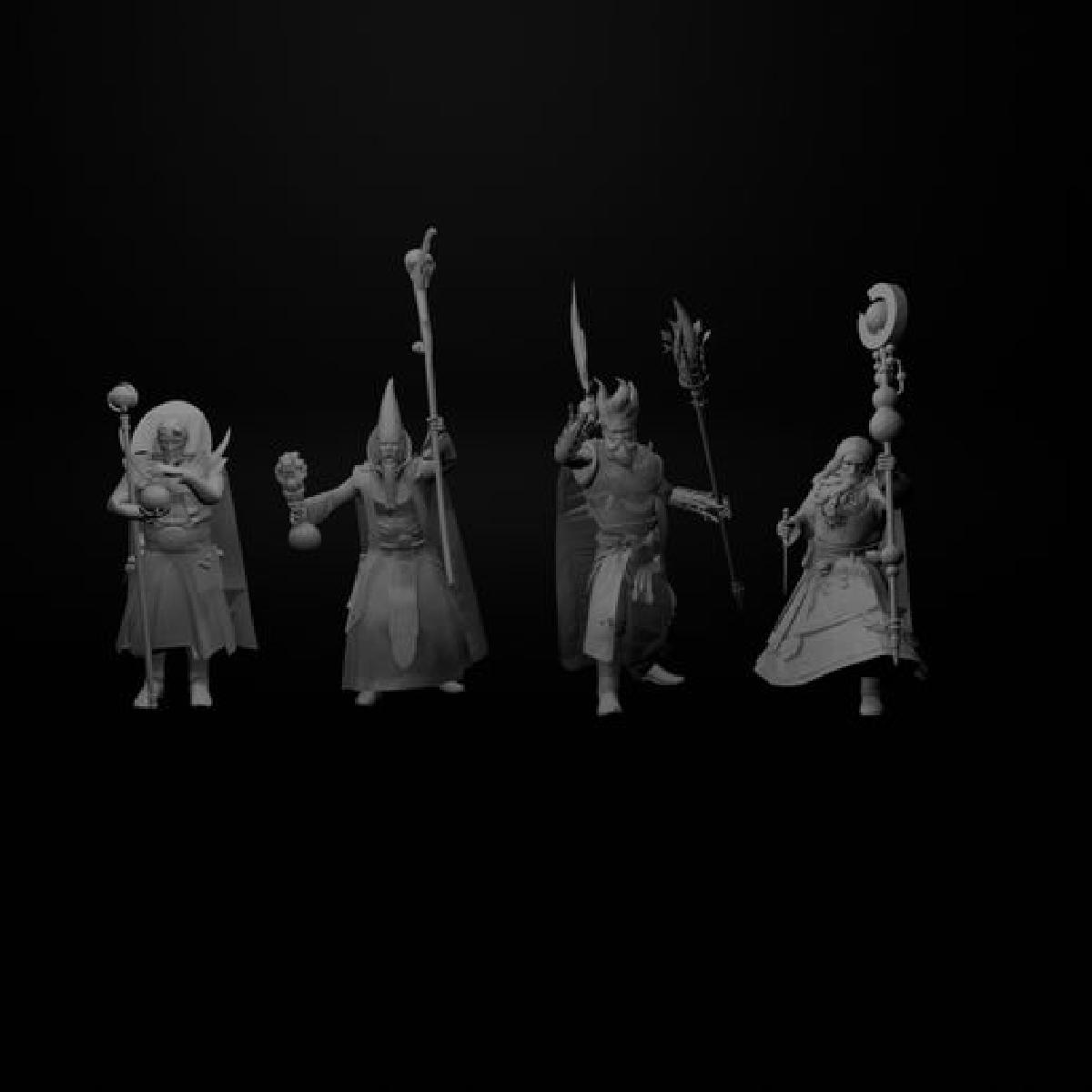 magos de batalha que estudam o arcano