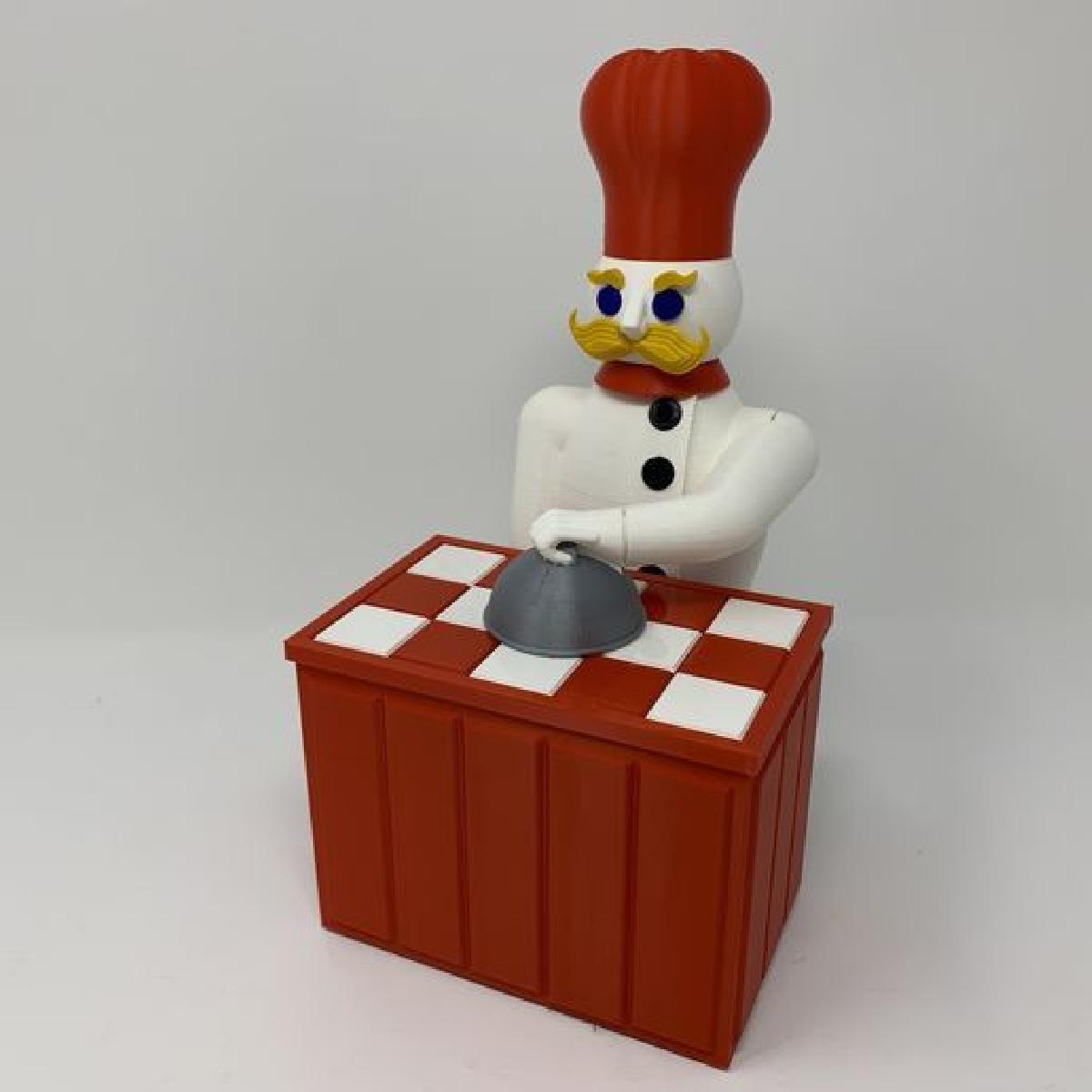 O "Chefe Magico", um automato impresso em 3D.