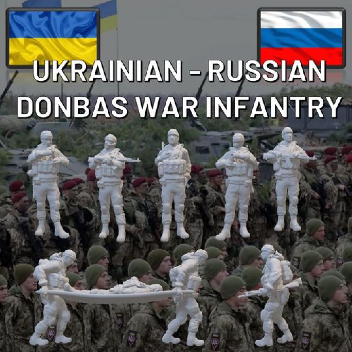 Infantaria da guerra do Donbas ucraniano russo 1/72