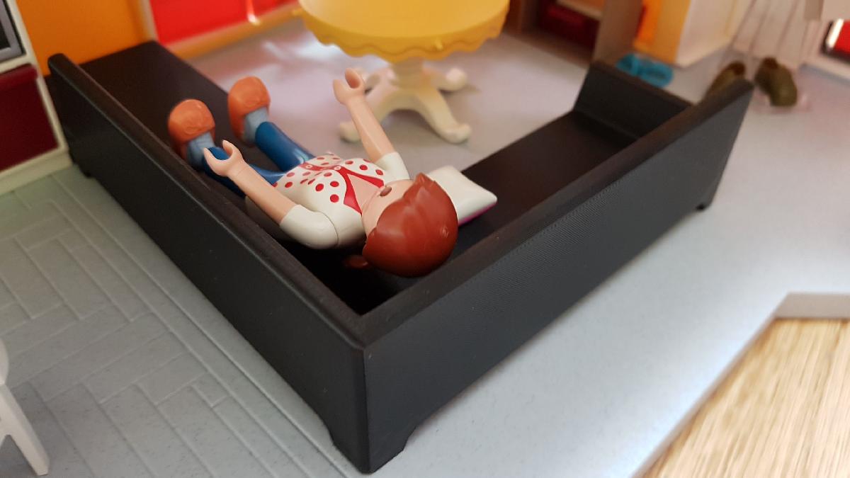 Sofa Big L compativel com Playmobil