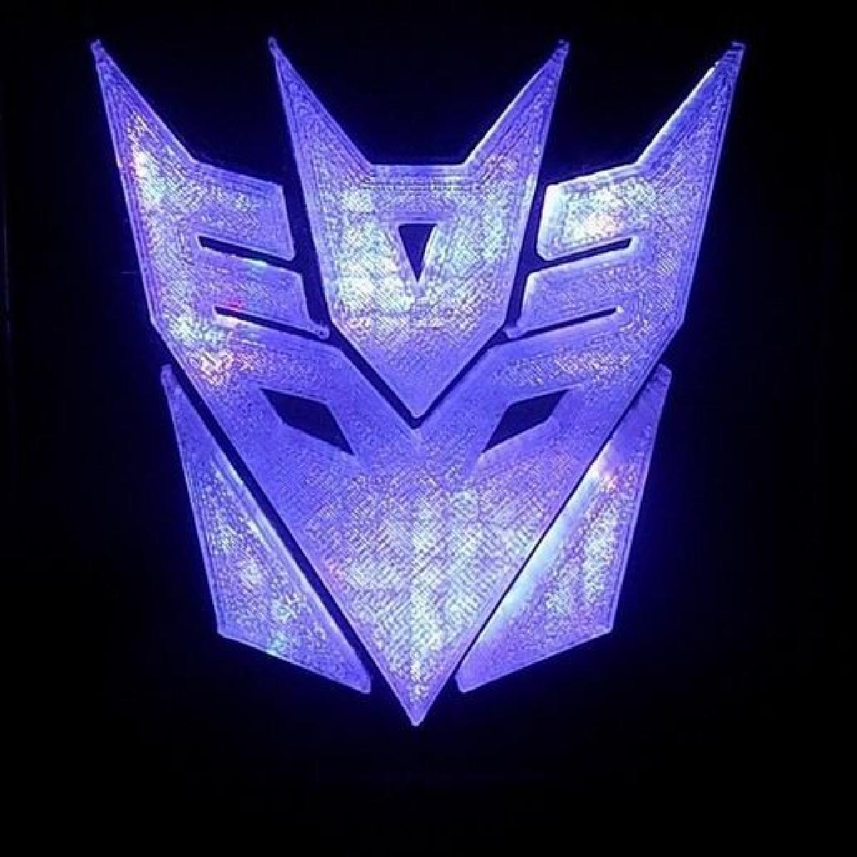 Luz/Lampada Noturna LED Decepticon Transformers
