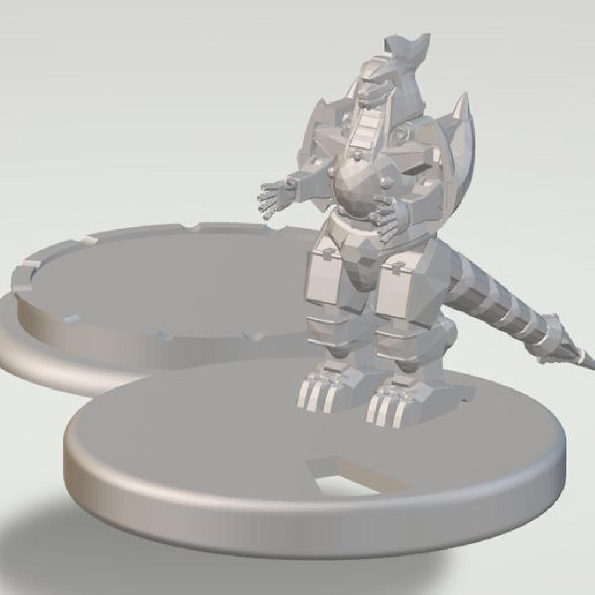 SERIE HERO CLIX   Power Rangers MMPR Dragao Zord