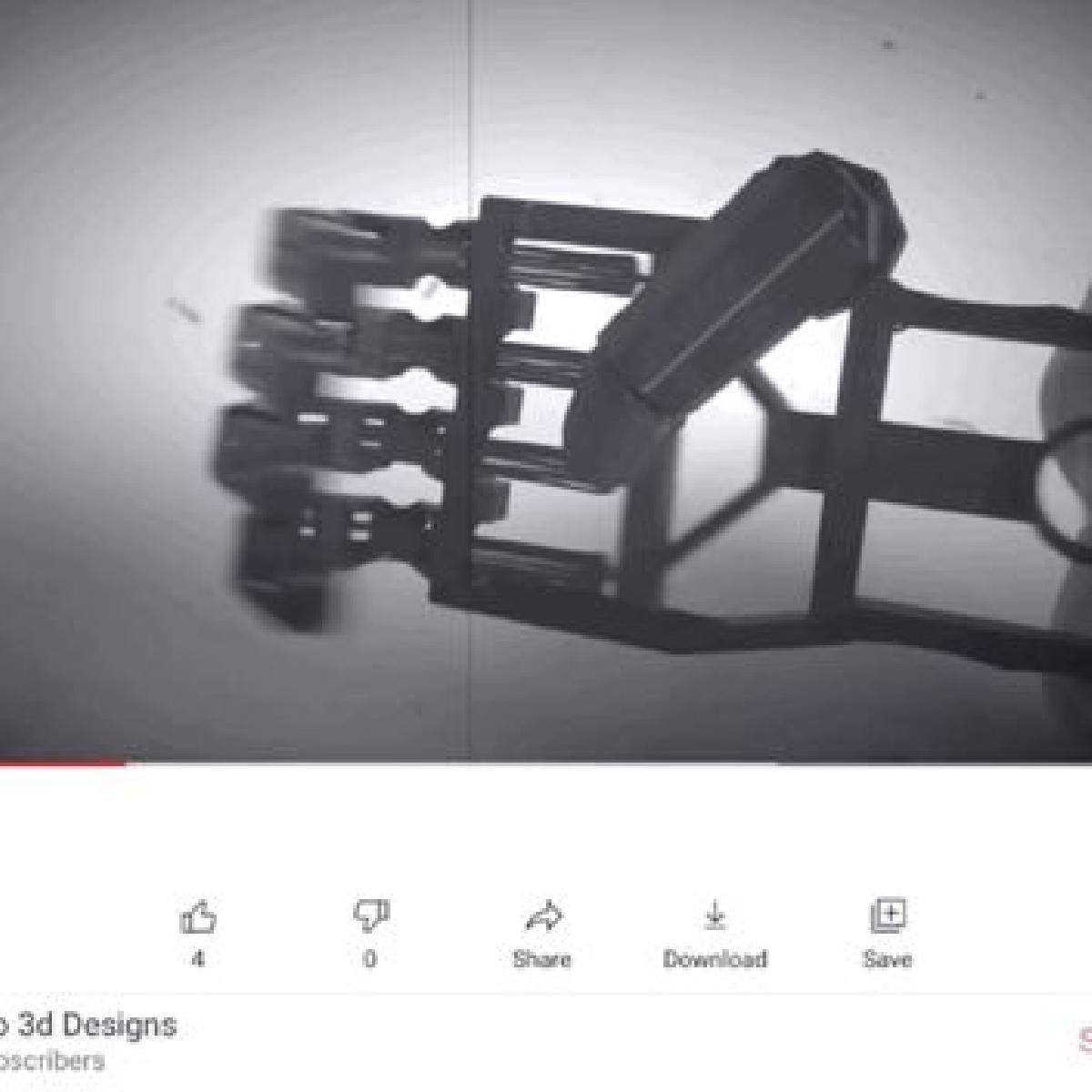 Mao robotica (brinquedo de impressao no local)