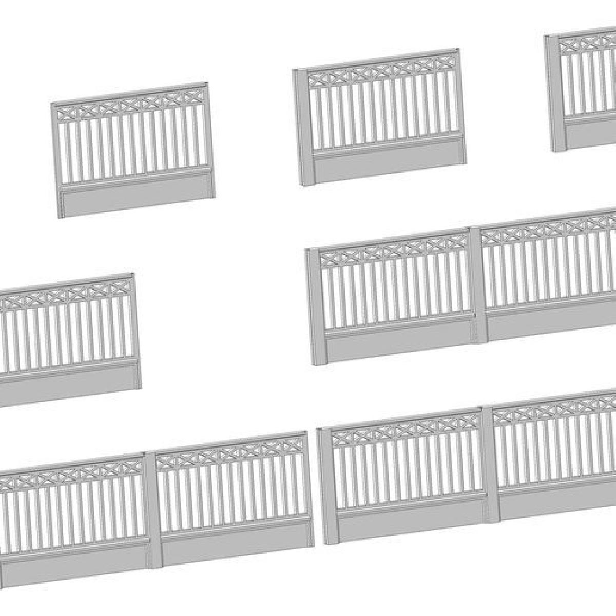 Secao de uma cerca padrao (leves)