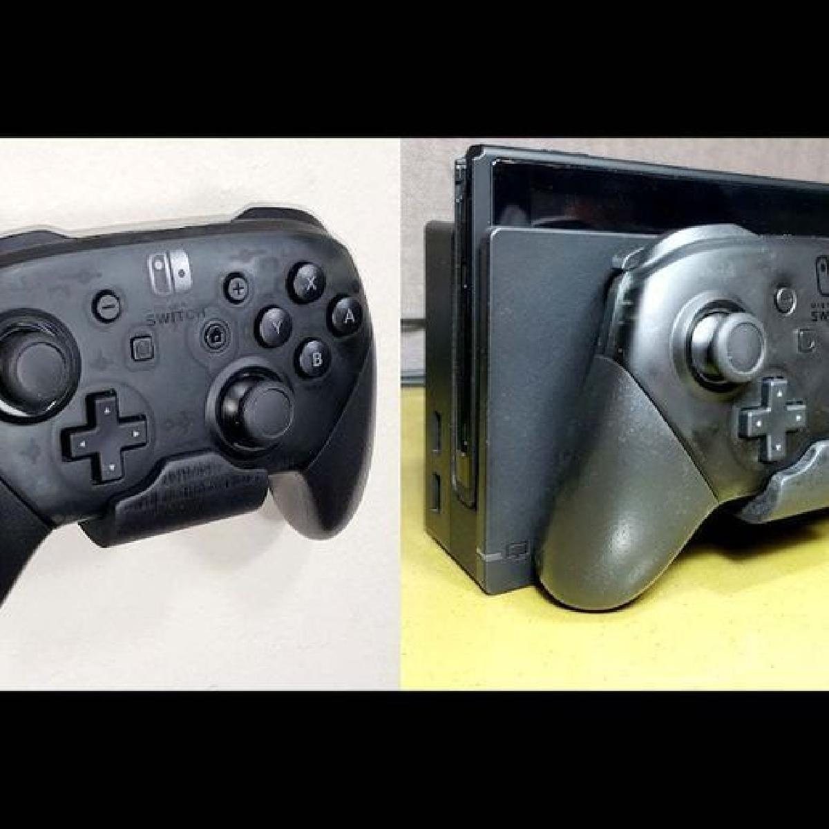 Suporte para Controle Pro do Nintendo Switch   Monta na Parede ou no Switch!