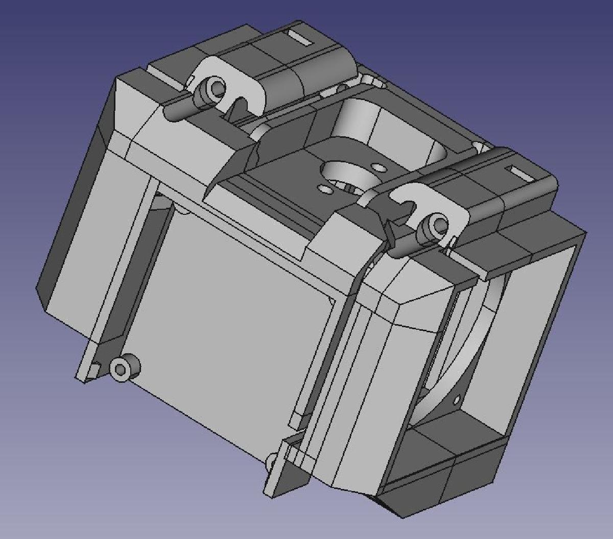 Geeetech A10 caixa hotend ventilador duplo 12V