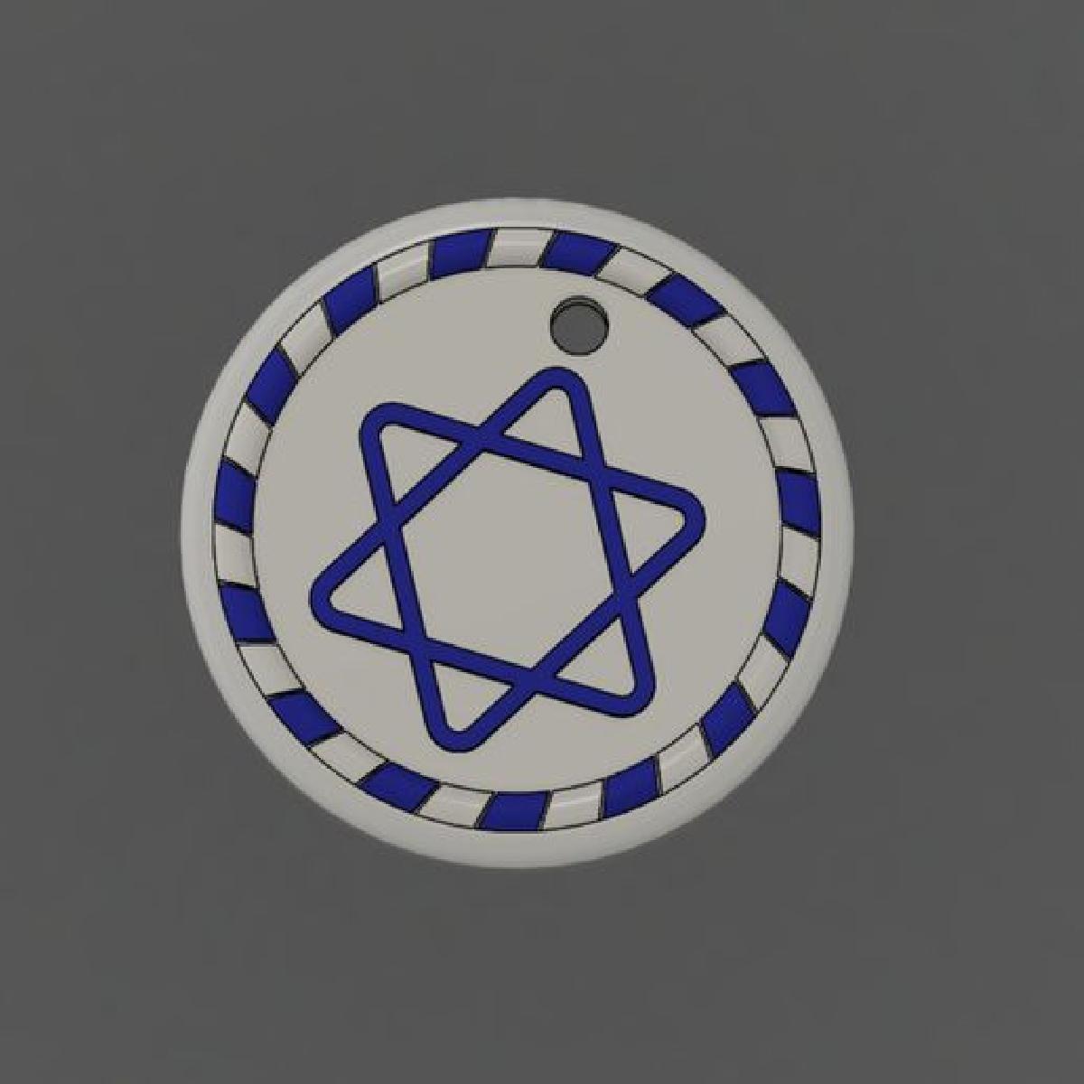 Ornamento Estrela de Davi v2