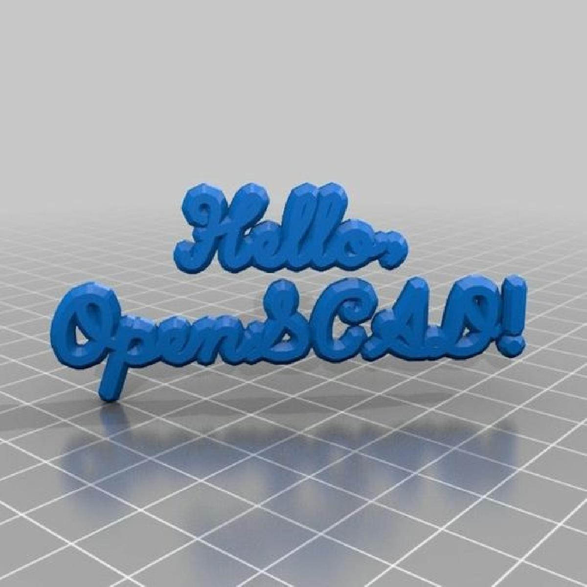 Fontes Hershey para OpenSCAD