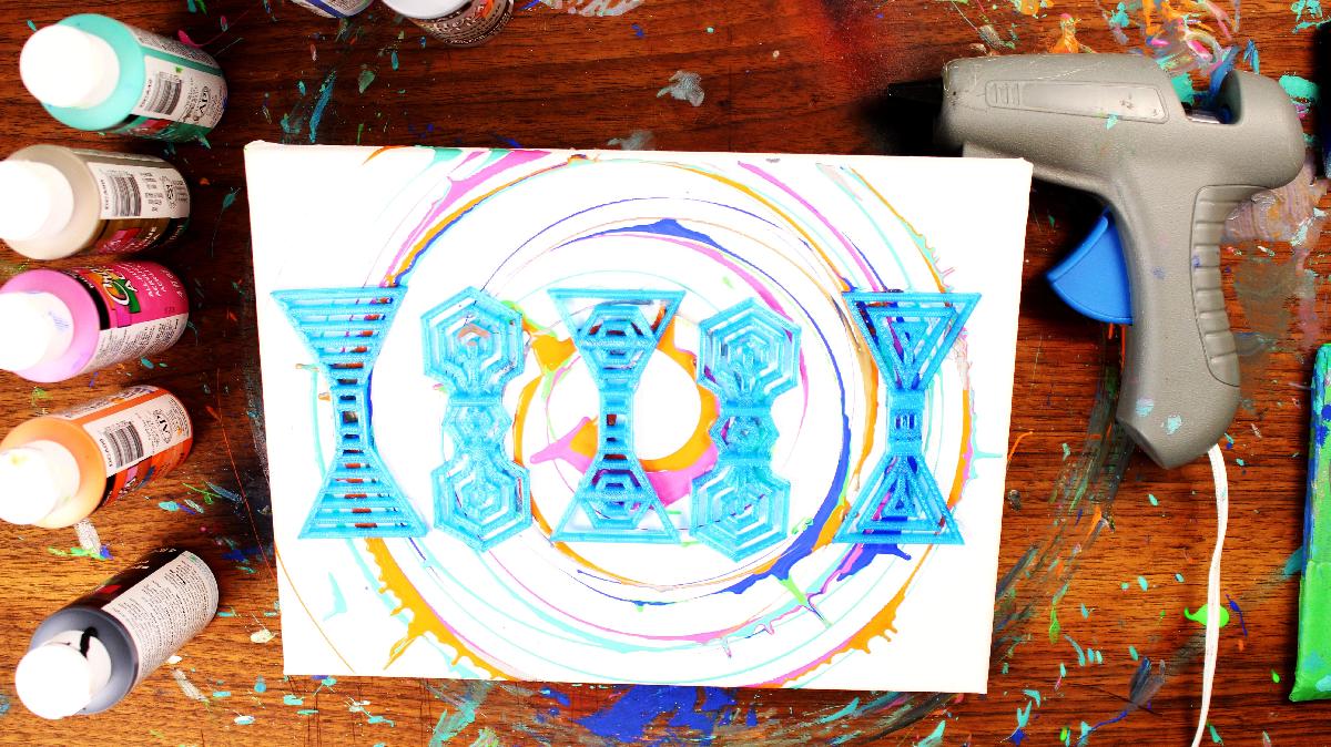 Quadro de gravatas borboleta   Arte em 3D