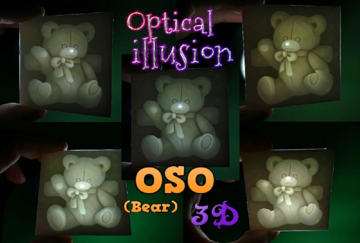 OSO 3D ILUSAO OPTICA