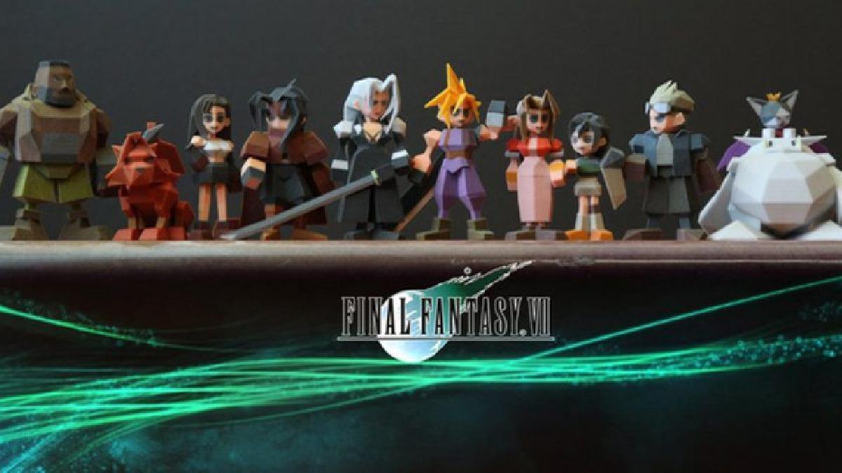 Final Fantasy VII Baixa Poly Todos os personagens e NPC (Finalizado)