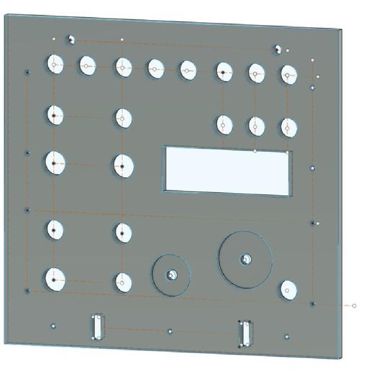 Painel de Controle de Avionica do Ecto 1