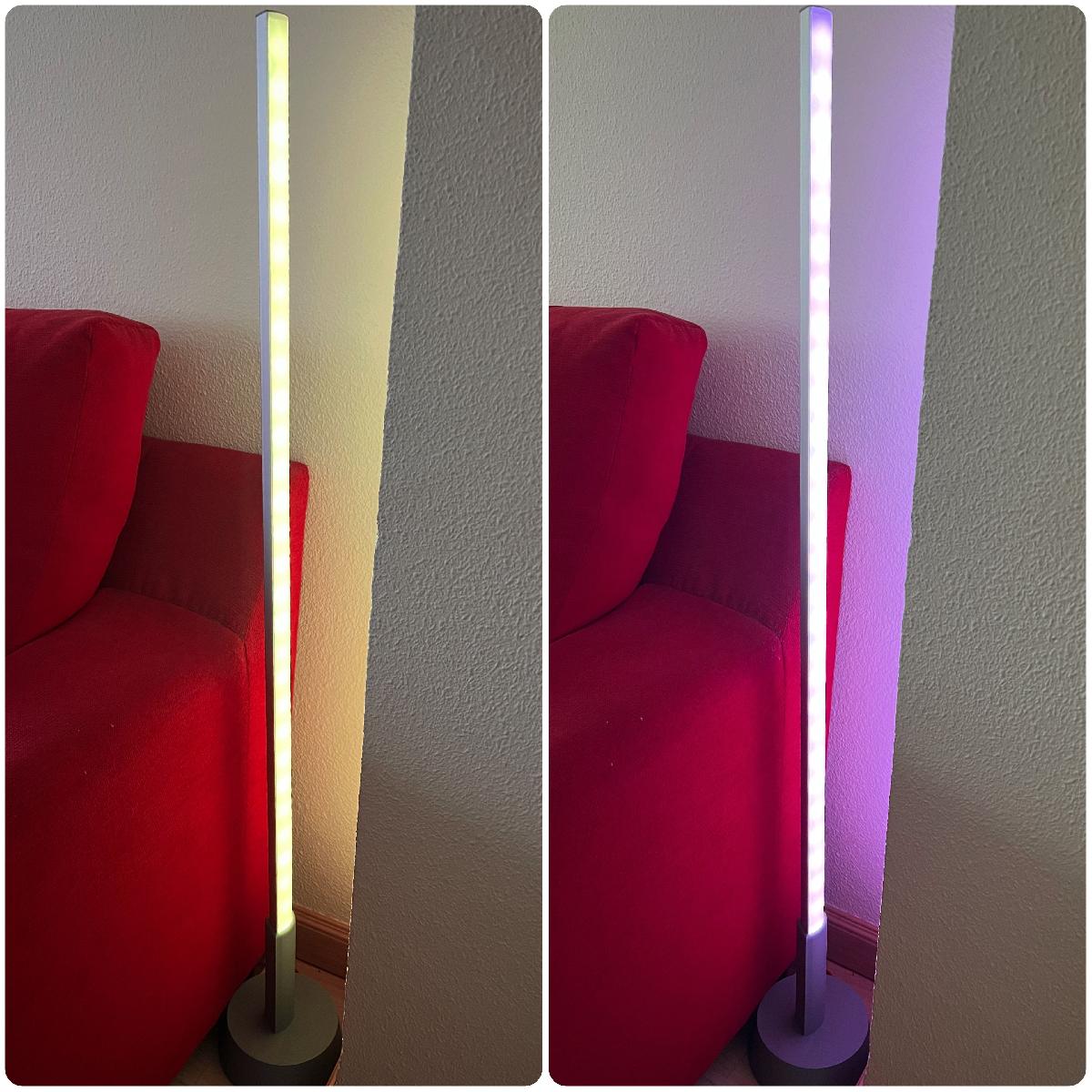 Luminaria DIY ambiente (tipo Philip Gradient Signe) // Luz de canto de chao LED DIY