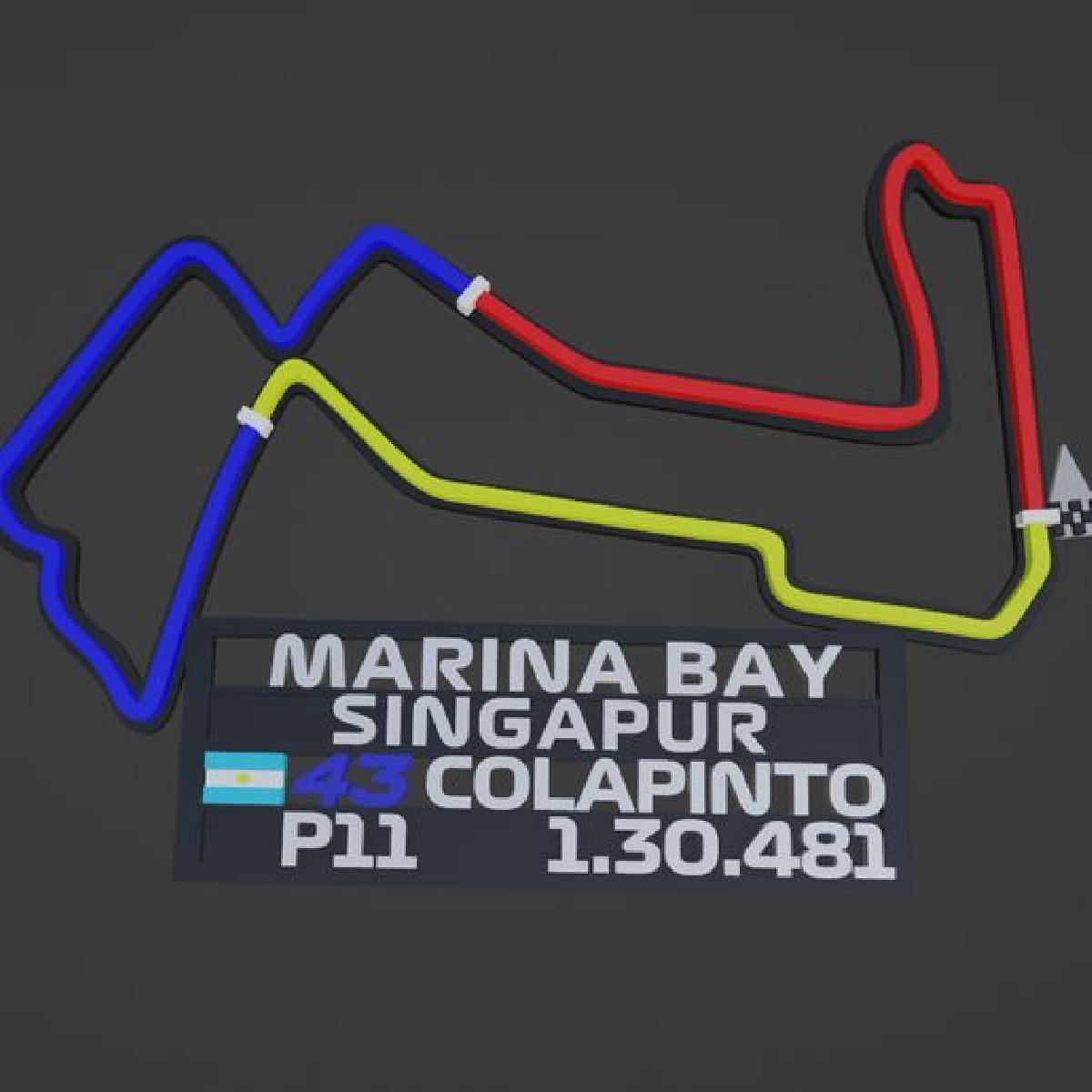 F1 Marina Bay Cingapura Colapinto