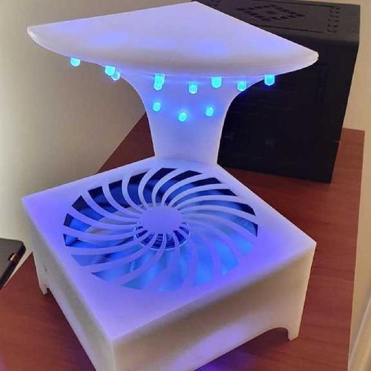 Armadilha para mosquitos com LEDs UV, sem produtos quimicos.