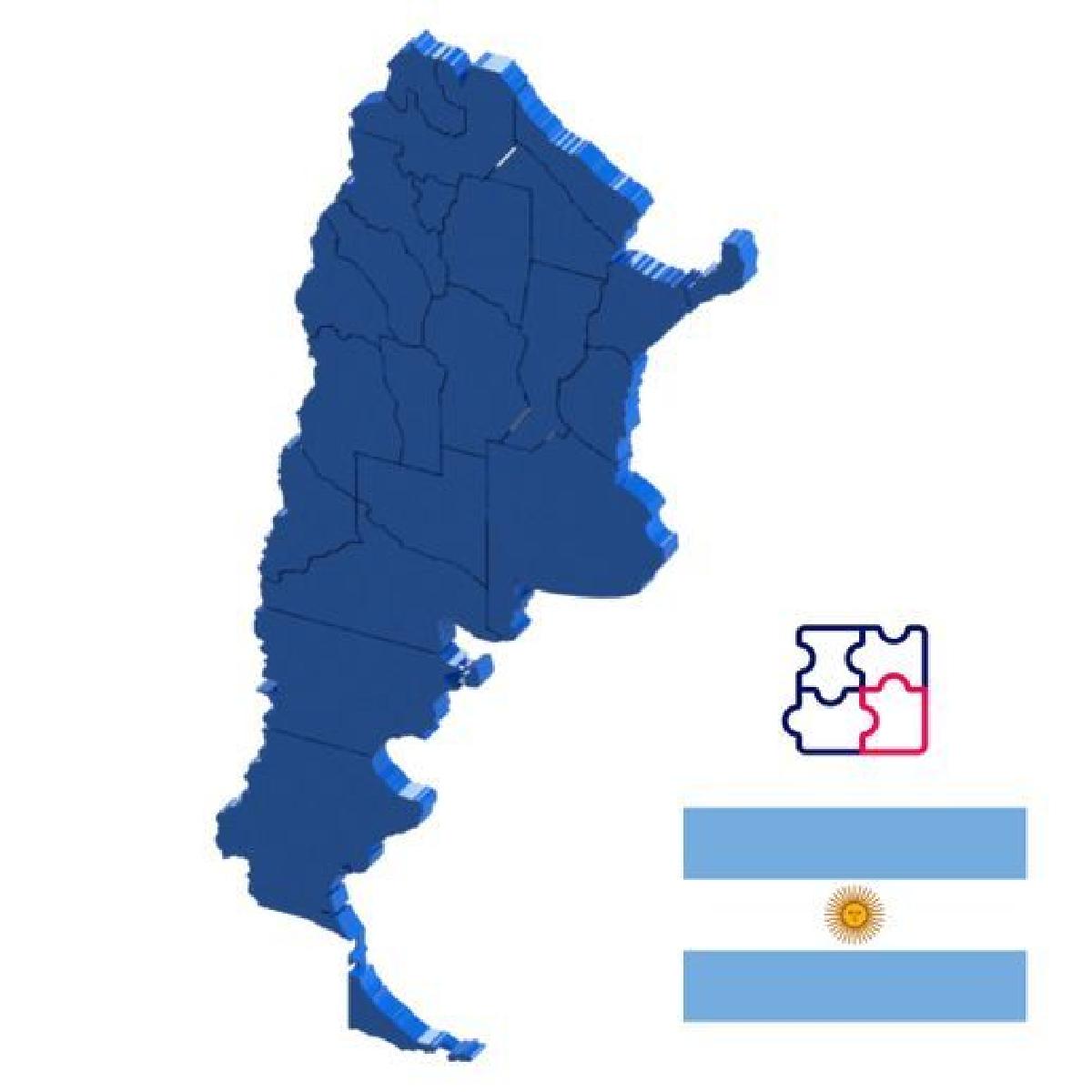Mapa do Quebra Cabeca Argentina