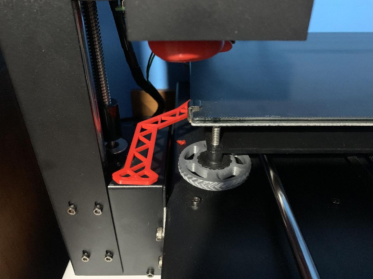 Alca lateral do leito aquecido Anycubic (i3) Mega S (compativel com Y Tensioner)