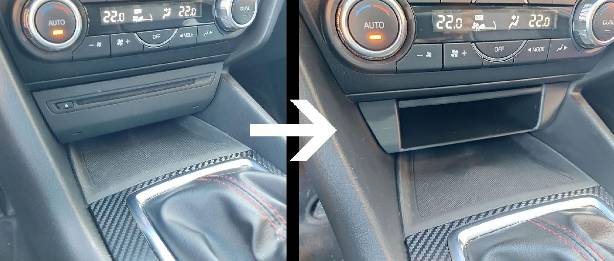 Mazda 3   Compartimento do motorista em leitor de CD