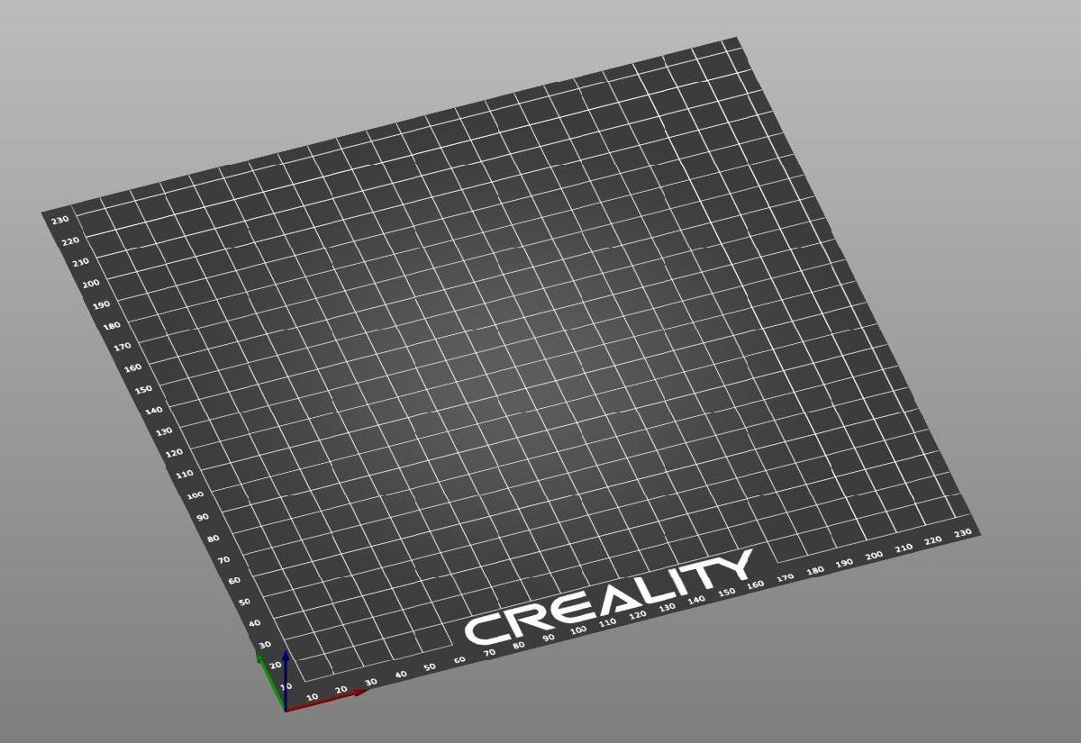 Placa de Construcao PrusaSlicer para o CR 6 SE   Linhas e Numeros de Medicao