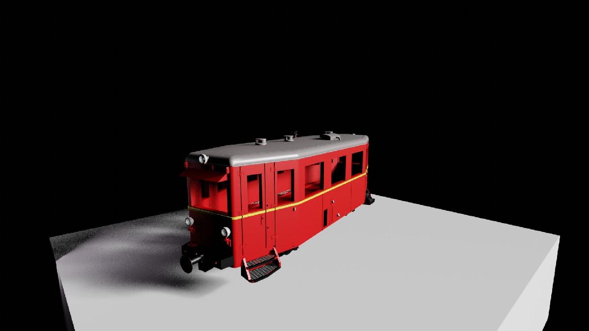 Carro de passageiros de bitola estreita TTm MEG T 7 tardio (escala 1/120)