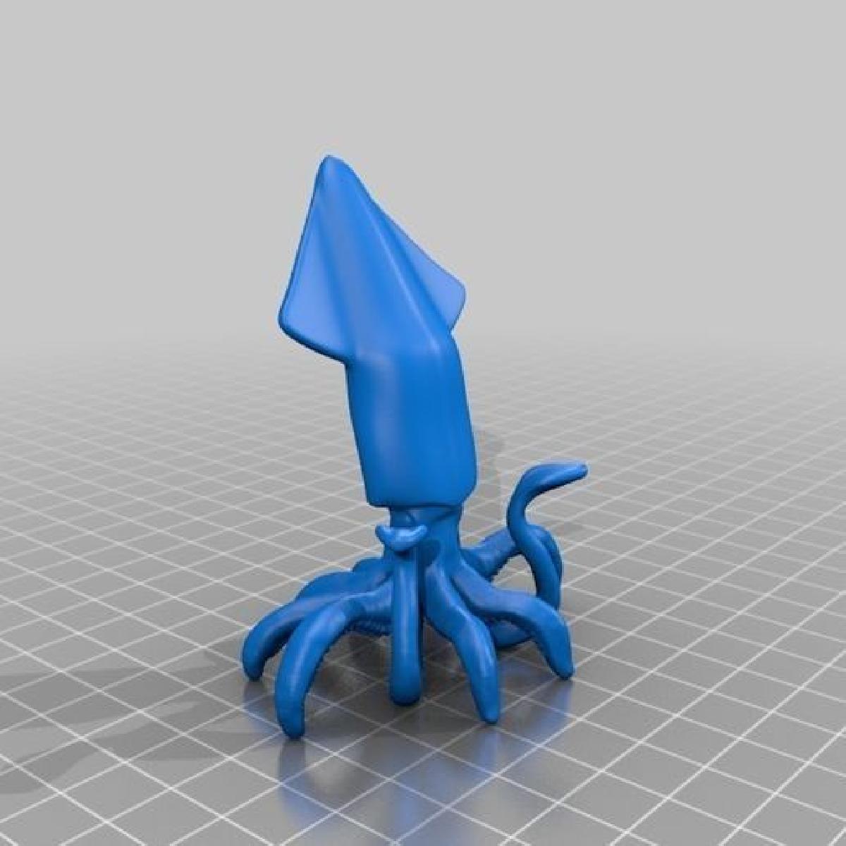 Dados 3D de lula (Cuttlefish)