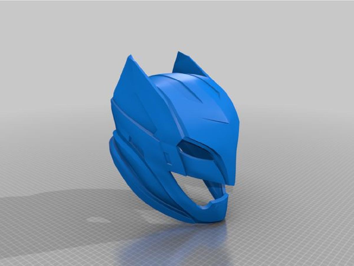 Versao Armored do Capacete do Batman de Batman Vs Superman